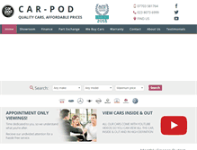 Tablet Screenshot of car-pod.com